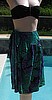 Vintage Catalina Green & Purple Sarong Style Wrap Skirt Cover Up M